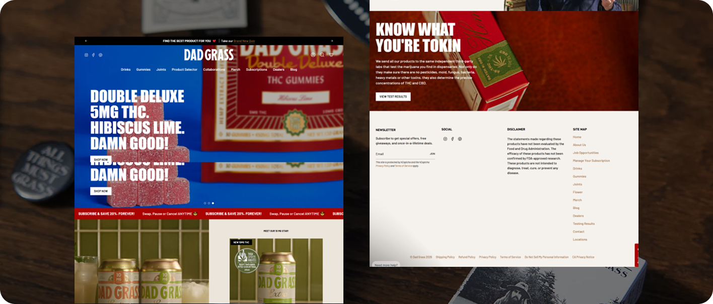 Dad Grass — project imagery