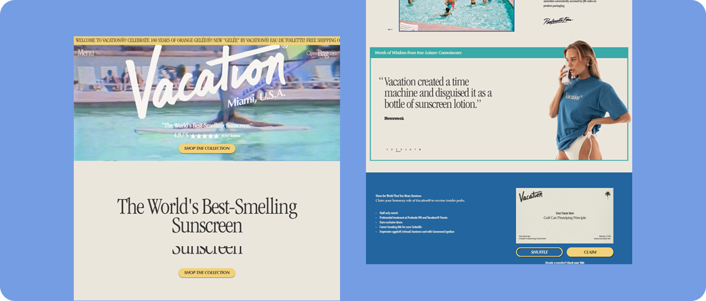 Vacation Inc. — project imagery